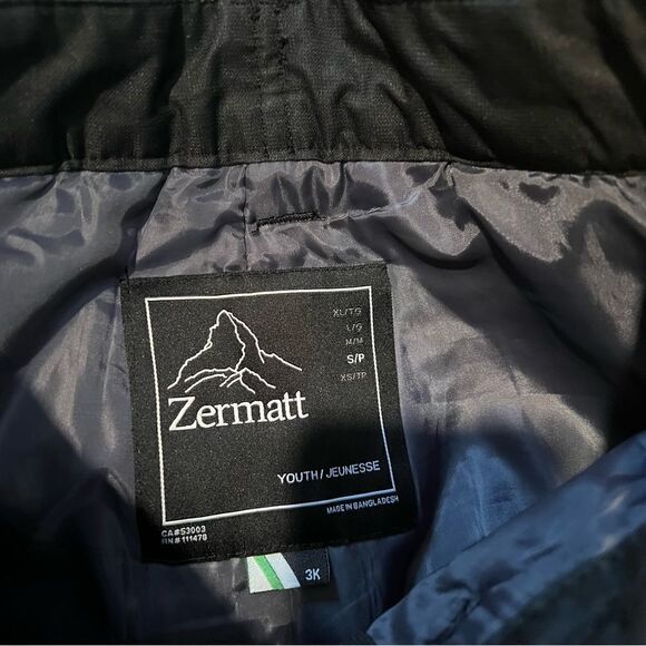 Zermatt kids snow pants size S - Picture 3 of 7